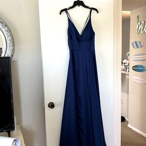 Elegant Long Blue Dress - Prom or Evening dress